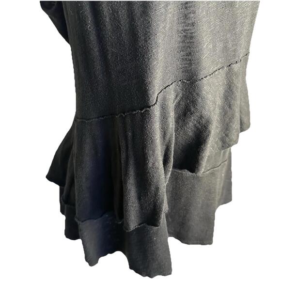 Dkny Fairy Goth Witchy Grunge Tiered Slouchy Slub Cotton Flowy Tank Top Size Xl - Picture 2 of 6